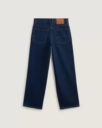 Copii Check-5 Pantaloni largi din denim