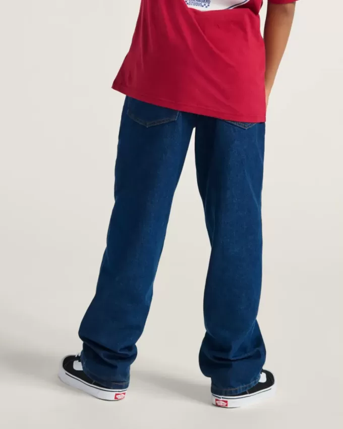 Copii Check-5 Pantaloni largi din denim Copii Check-5 Pantaloni largi din denim