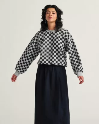 Hanorac Retro Crew Checkerboard