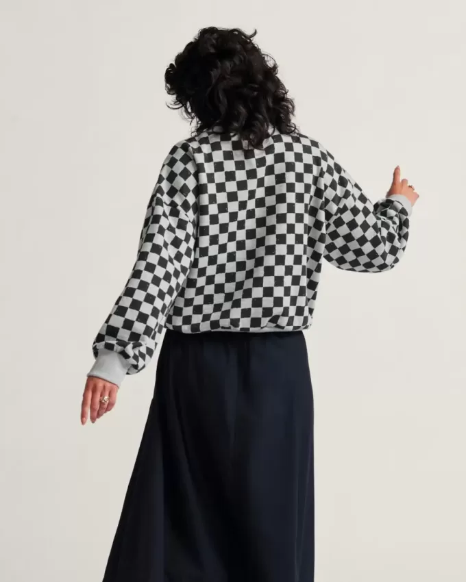 Hanorac Retro Crew Checkerboard Hanorac Retro Crew Checkerboard
