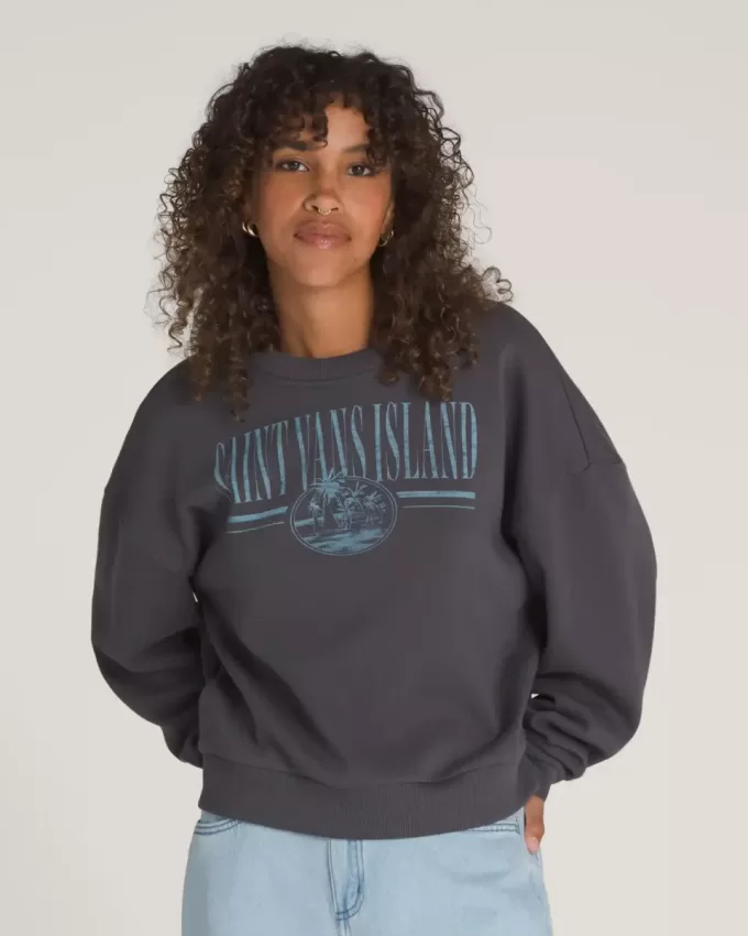Hanorac retro Isle Graphic Crew Hanorac retro Isle Graphic Crew