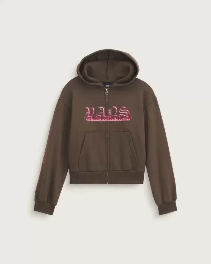Hanorac Vans Inferno cu fermoar pentru copii