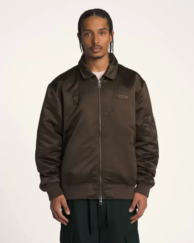 Jachetă bomber din satin OTW