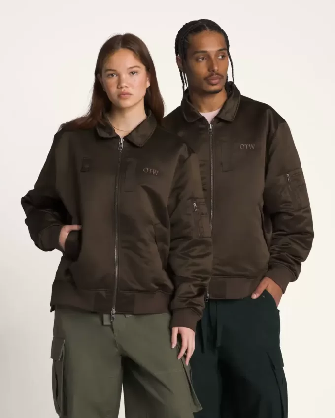 Jachetă bomber din satin OTW