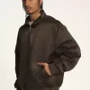 Jachetă bomber din satin OTW