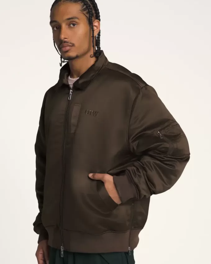 Jachetă bomber din satin OTW