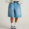 Jorts de denim premium
