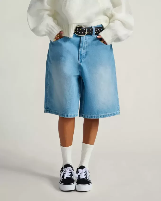 Jorts de denim premium
