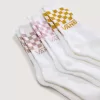 Pachet de 3 șosete Classic Check Crew