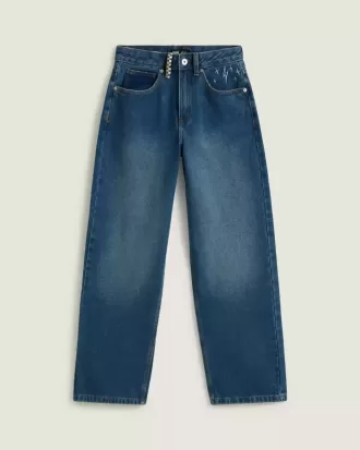 Pantaloni din denim brodat Sirelle