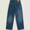 Pantaloni din denim brodat Sirelle Pantaloni din denim brodat Sirelle