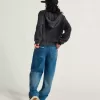 Pantaloni din denim brodat Sirelle Pantaloni din denim brodat Sirelle