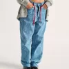 Pantaloni din denim largi Blaze Check-5