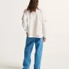 Pantaloni largi din denim Check-5