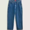 Pantaloni largi din denim Skate Check-5