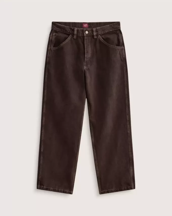 Pantaloni largi din denim Skate Check-5