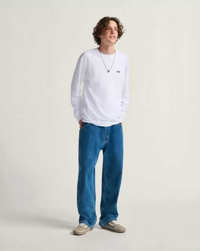 Pantaloni largi din denim Skate Check-5