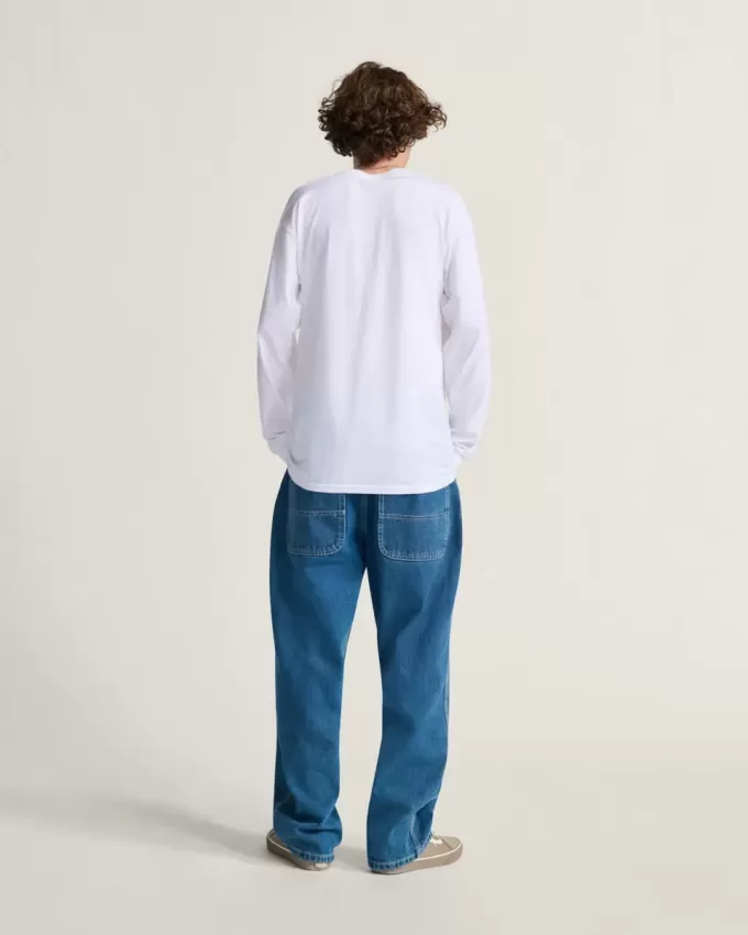 Pantaloni largi din denim Skate Check-5