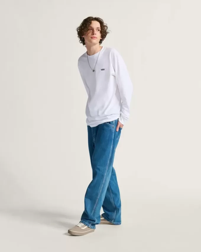 Pantaloni largi din denim Skate Check-5