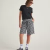 Pantaloni scurți din fleece Checkerboard Pantaloni scurți din fleece Checkerboard