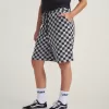 Pantaloni scurți din fleece Checkerboard Pantaloni scurți din fleece Checkerboard
