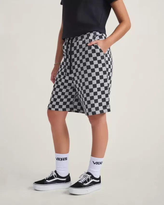 Pantaloni scurți din fleece Checkerboard Pantaloni scurți din fleece Checkerboard