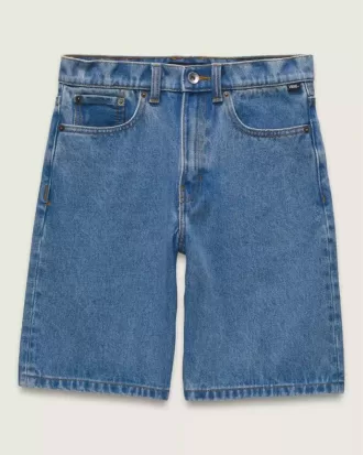 Pantaloni scurți largi din denim pentru copii Check-5 Pantaloni scurți largi din denim pentru copii Check-5