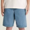 Pantaloni scurți largi din denim pentru copii Check-5 Pantaloni scurți largi din denim pentru copii Check-5
