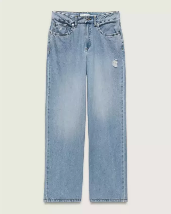 Pantaloni Sirelle Denim Puddle cu 5 buzunare Pantaloni Sirelle Denim Puddle cu 5 buzunare