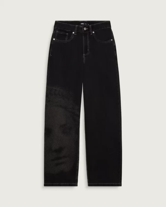 Pantaloni Sirelle Denim Puddle cu 5 buzunare Pantaloni Sirelle Denim Puddle cu 5 buzunare