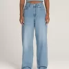 Pantaloni Sirelle Denim Puddle cu 5 buzunare Pantaloni Sirelle Denim Puddle cu 5 buzunare