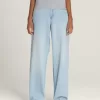 Pantaloni Sirelle Denim Puddle cu 5 buzunare Pantaloni Sirelle Denim Puddle cu 5 buzunare