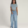 Pantaloni Sirelle Denim Puddle cu 5 buzunare Pantaloni Sirelle Denim Puddle cu 5 buzunare