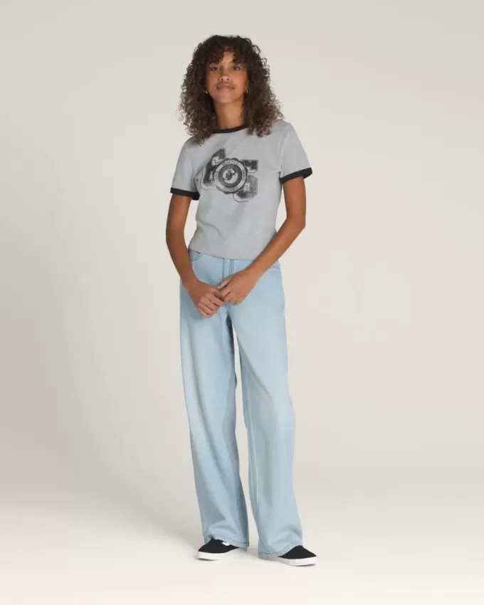 Pantaloni Sirelle Denim Puddle cu 5 buzunare Pantaloni Sirelle Denim Puddle cu 5 buzunare