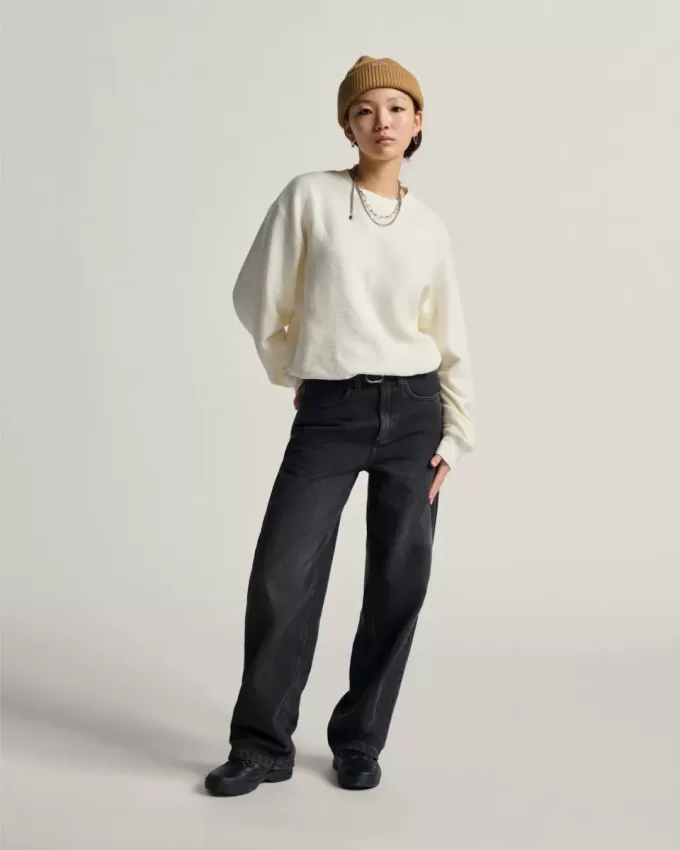 Pantaloni Sirelle Denim Puddle cu 5 buzunare Pantaloni Sirelle Denim Puddle cu 5 buzunare