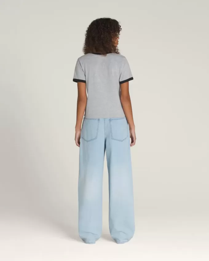 Pantaloni Sirelle Denim Puddle cu 5 buzunare Pantaloni Sirelle Denim Puddle cu 5 buzunare