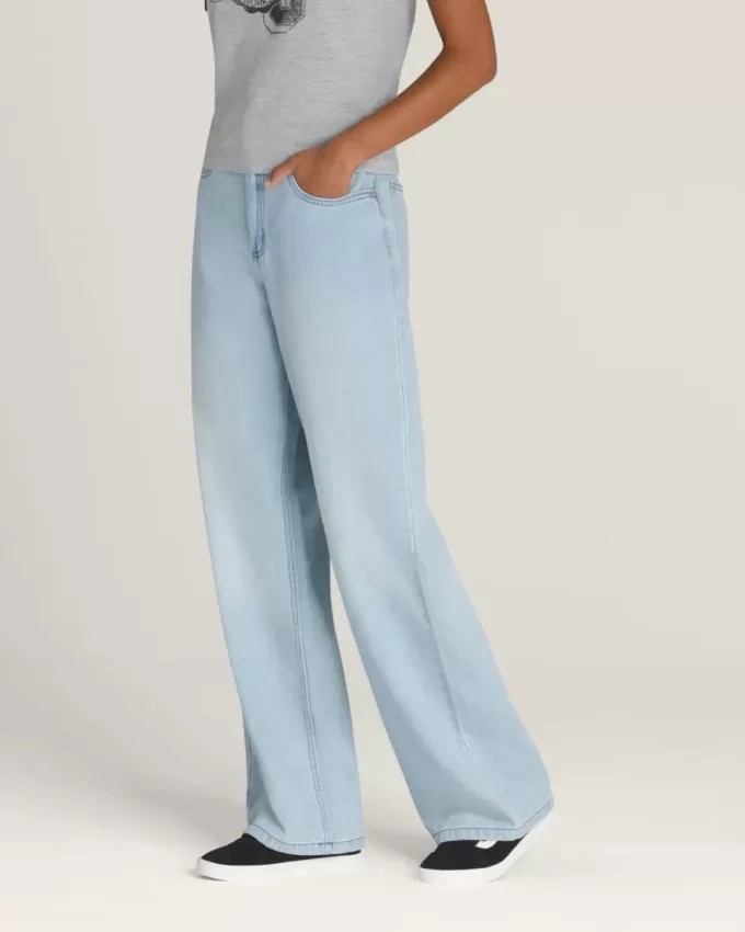 Pantaloni Sirelle Denim Puddle cu 5 buzunare Pantaloni Sirelle Denim Puddle cu 5 buzunare