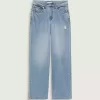 Pantaloni Sirelle Denim Puddle cu 5 buzunare Pantaloni Sirelle Denim Puddle cu 5 buzunare