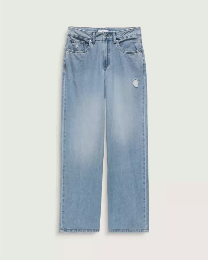Pantaloni Sirelle Denim Puddle cu 5 buzunare Pantaloni Sirelle Denim Puddle cu 5 buzunare