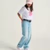 Pantaloni Sirelle Denim Puddle pentru copii