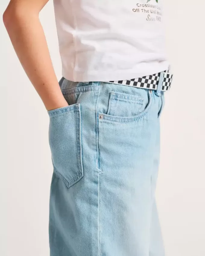 Pantaloni Sirelle Denim Puddle pentru copii