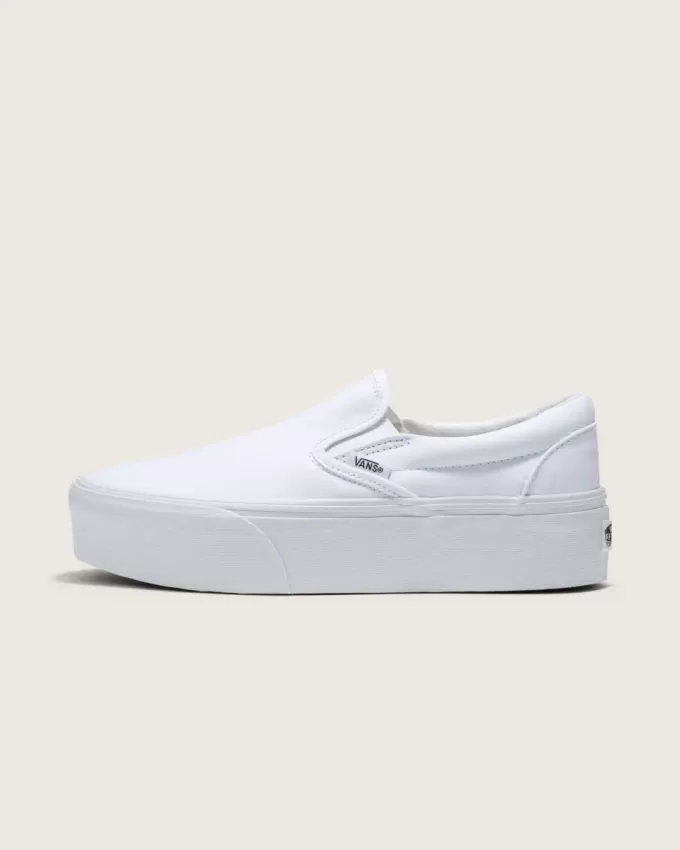 Pantof clasic cu platformă cu slip-on