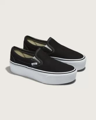 Pantof clasic cu platformă cu slip-on