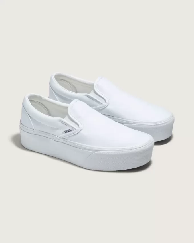 Pantof clasic cu platformă cu slip-on