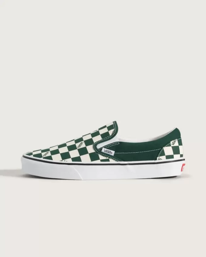 Pantof clasic cu tablă de șah cu slip-on Pantof clasic cu tablă de șah cu slip-on
