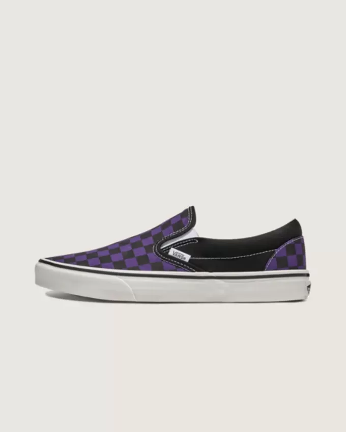 Pantof clasic cu tablă de șah cu slip-on Pantof clasic cu tablă de șah cu slip-on