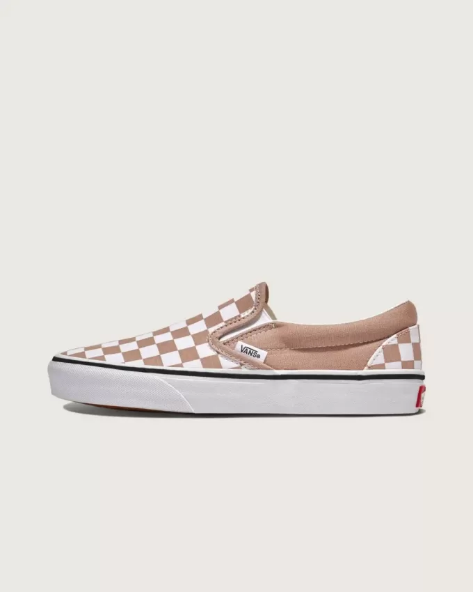 Pantof clasic cu tablă de șah cu slip-on
