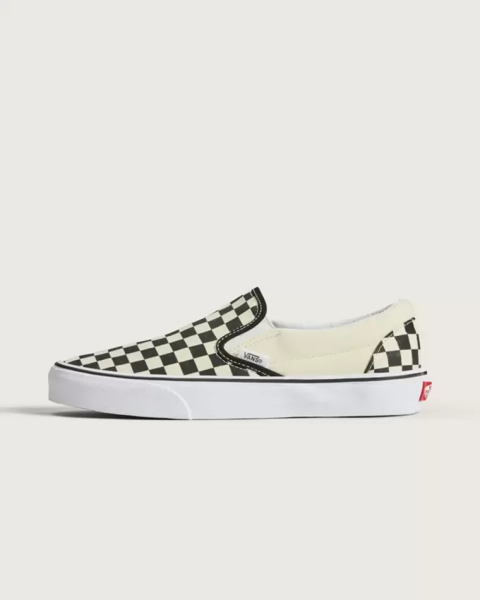 Pantof clasic cu tablă de șah cu slip-on Pantof clasic cu tablă de șah cu slip-on