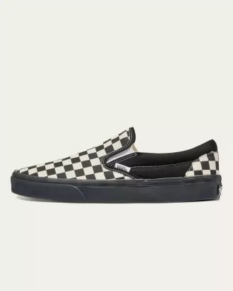 Pantof clasic cu tablă de șah cu slip-on