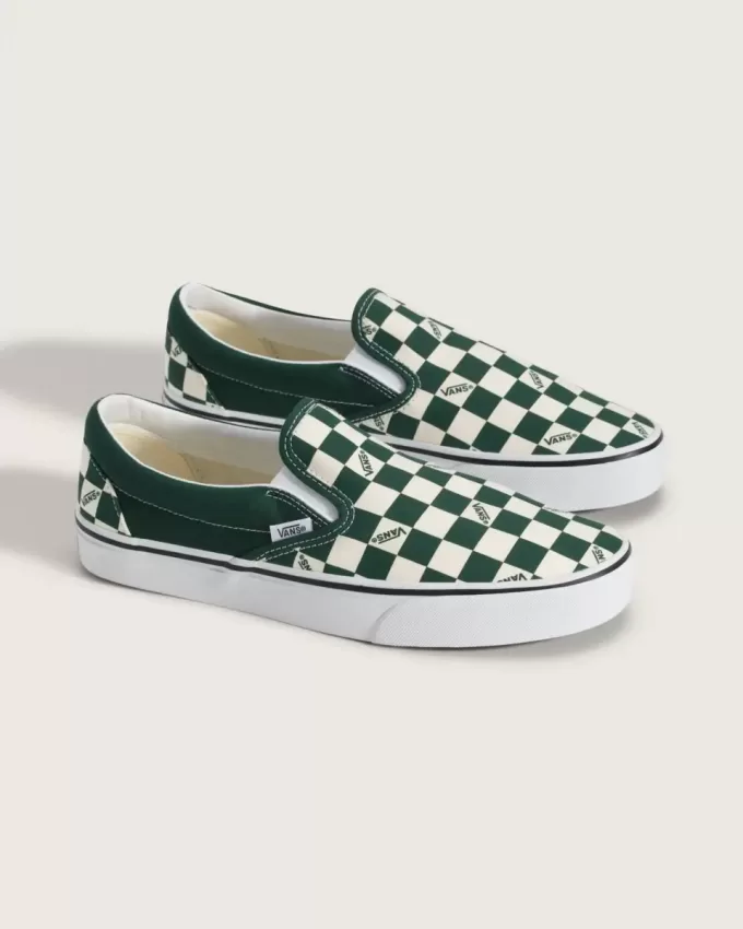 Pantof clasic cu tablă de șah cu slip-on Pantof clasic cu tablă de șah cu slip-on